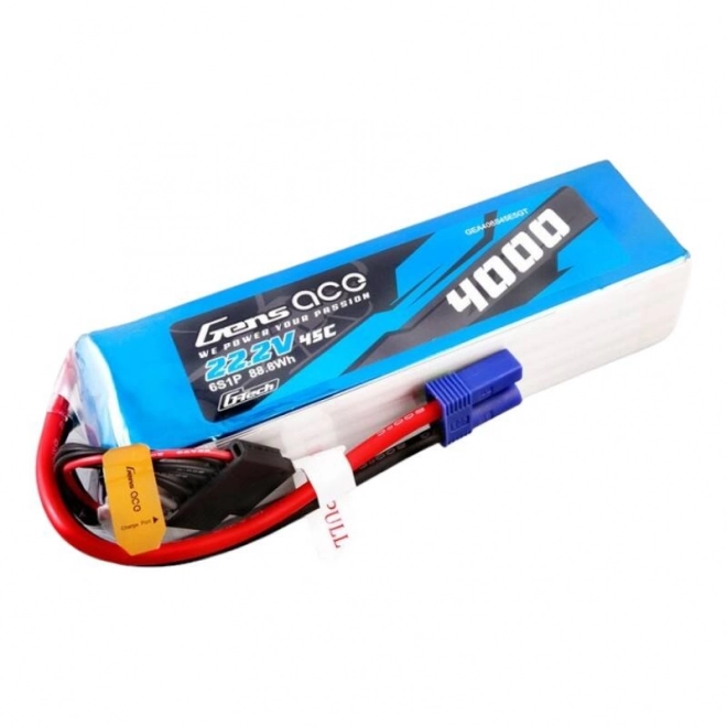 Lipo akkumulátor 4000mAh 22,2V 45C 6S1P EC5 csatlakozóval