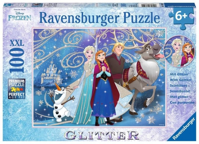 Puzzle XXL 100 db Jégvarázs Csillámló hó