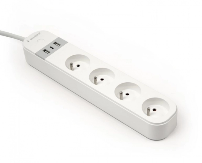 Intelligens elosztó Tuya 4xFR 2xUSB-A 1xUSB-C fehér