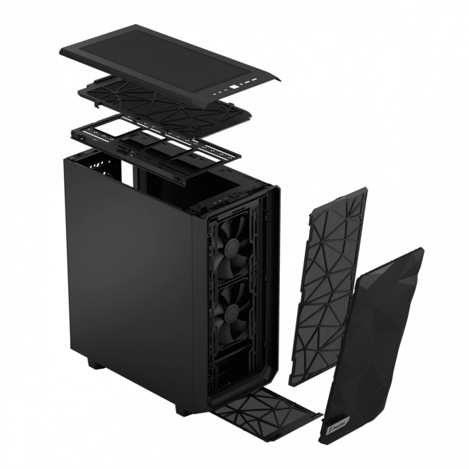 Meshify 2 compact fekete számítógépház