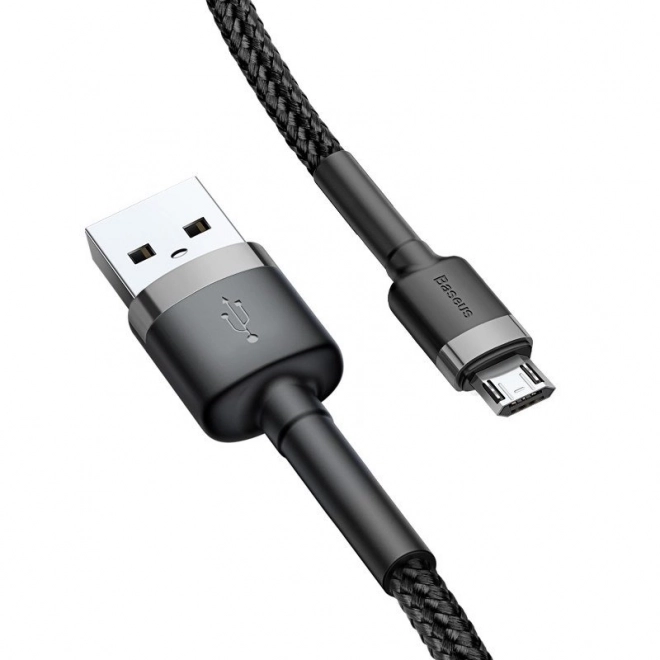 Baseus Cafule micro USB kábel gyors töltéssel, 3 m, szürke-fekete