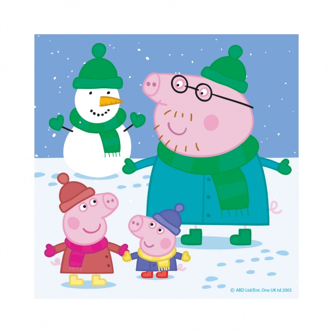 Peppa malac puzzle 3x55 darab