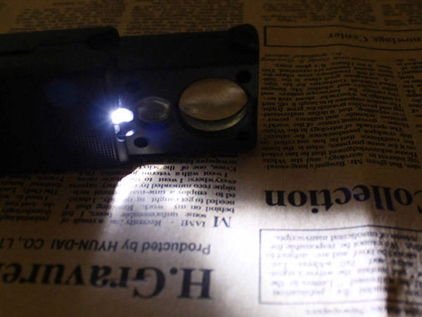 UV ellenőrzés bankjegyekhez
