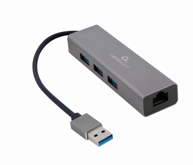 USB-AM adapter LAN csatlakozóhoz, 3 USB 3.0 csatlakozóval