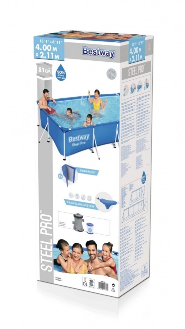 Bestway Steel Pro vázas medence 400 x 211 x 81 cm