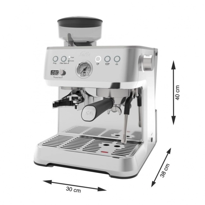 Espresso kávéfőző Solis Grind & Infuse Perfetta ezüst