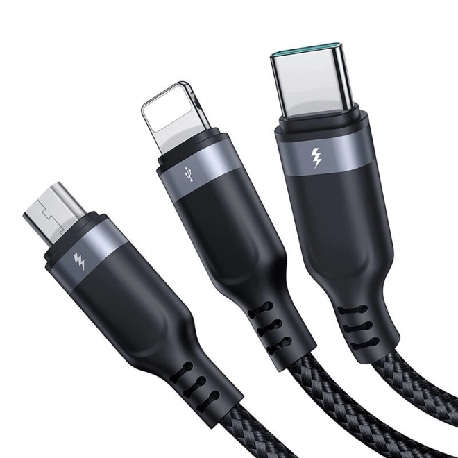 Multifunkciós kábel USB-C 2x Lightning Micro