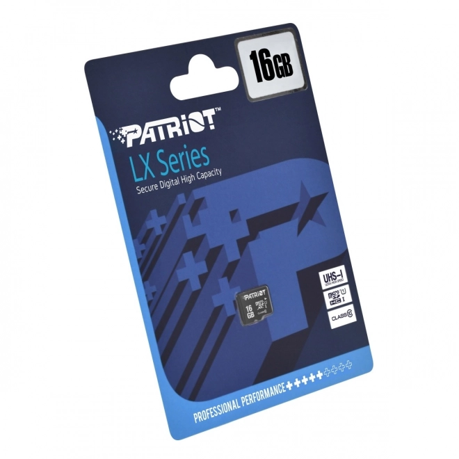 Patriot MicroSDHC 16GB LX sorozat