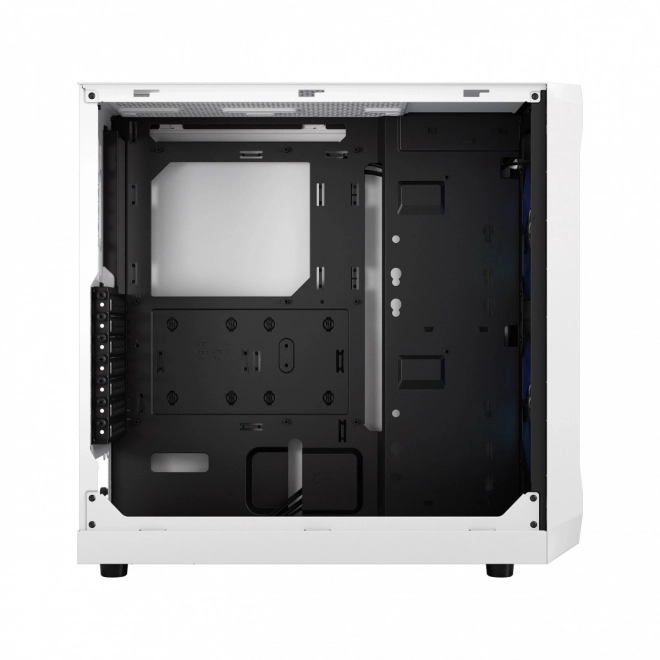 Focus 2 RGB fehér számítógépház, áttetsző üveggel