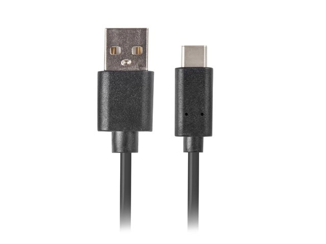 Fekete USB-C kábel 1,8m teljes réz