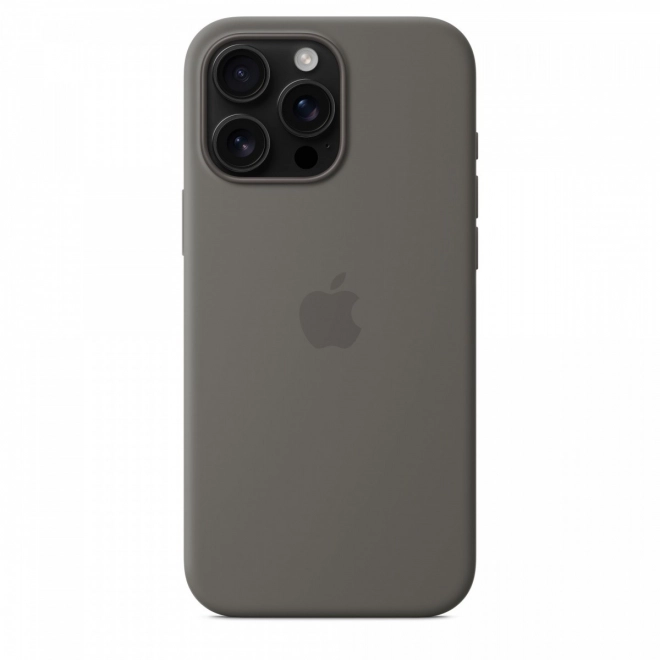 Silikon tok MagSafe iPhone 16 Pro Max - hegyi szürke