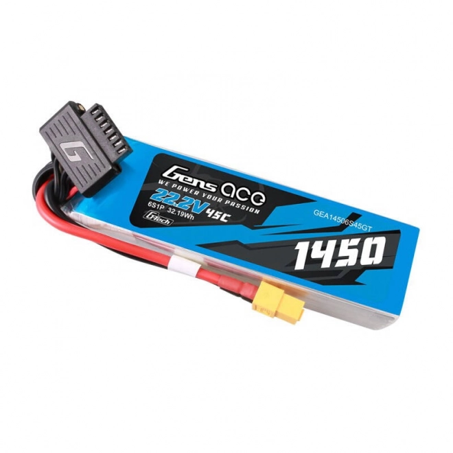 Gens Ace G-Tech 1450 mAh 6S1P lítium-polimer akkumulátor XT60 csatlakozóval