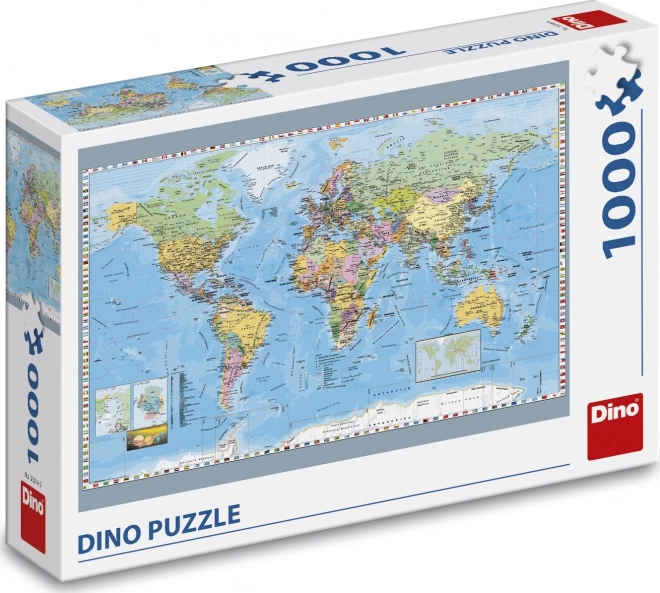 Dino puzzle politikai világtérkép 1000 darab