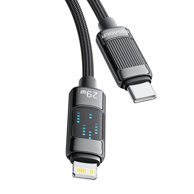 USB-C - Lightning töltőkábel LED kijelzővel - Essager