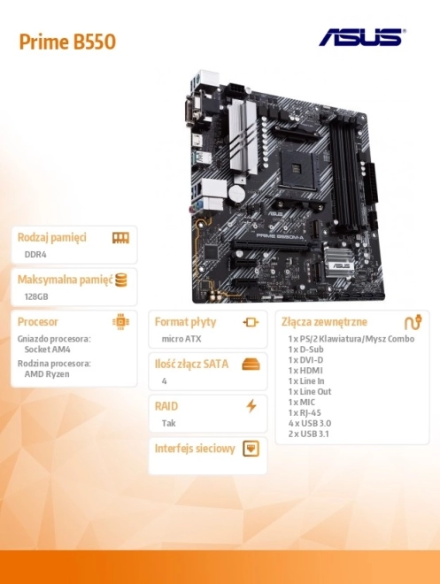 Asus Prime B550M-A CSM alaplap