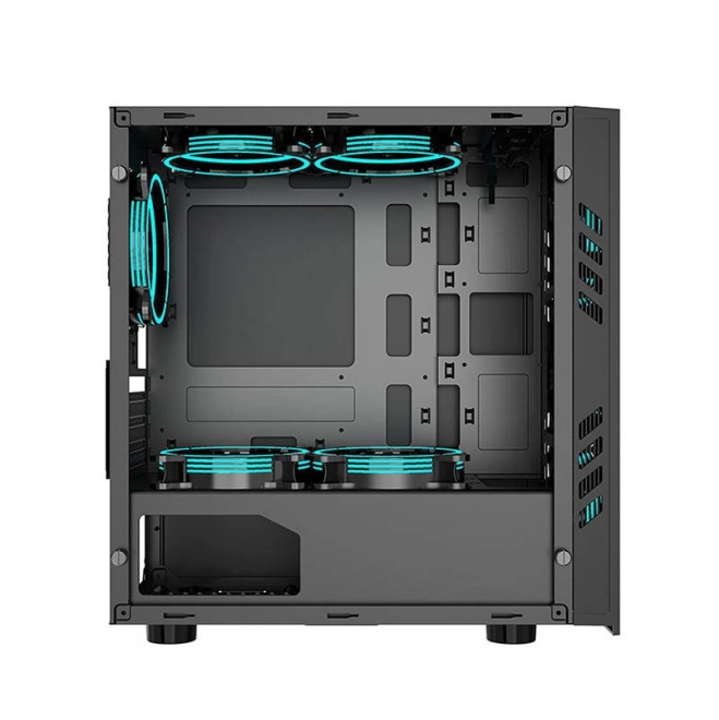 Darkflash fekete technológiájú mini számítógép ház