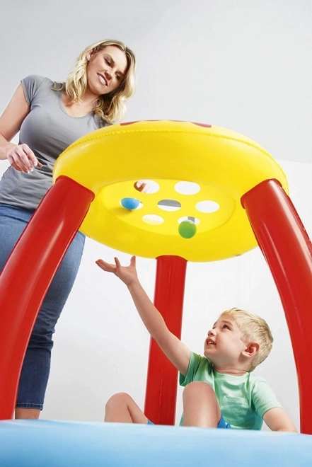 Fisher Price bölcső tetővel és labdákkal Animal Friends 89 x 89 x 84 cm