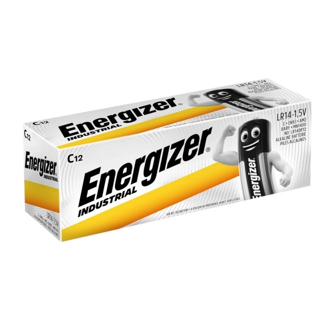 Ipari alkáli elemek C LR14, 12 db készlet