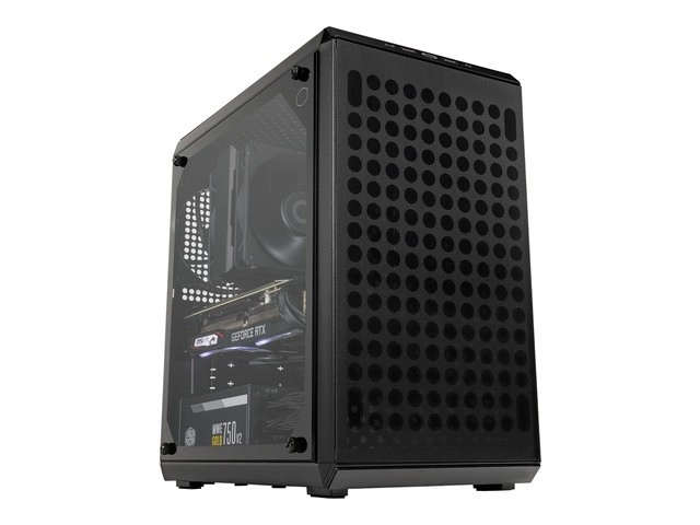 MasterBox Q300L V2 számítógépház ablakkal fekete