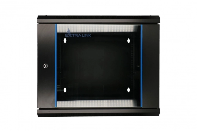 Fali kétszárnyú rack szekrény 6U 600x600 fekete