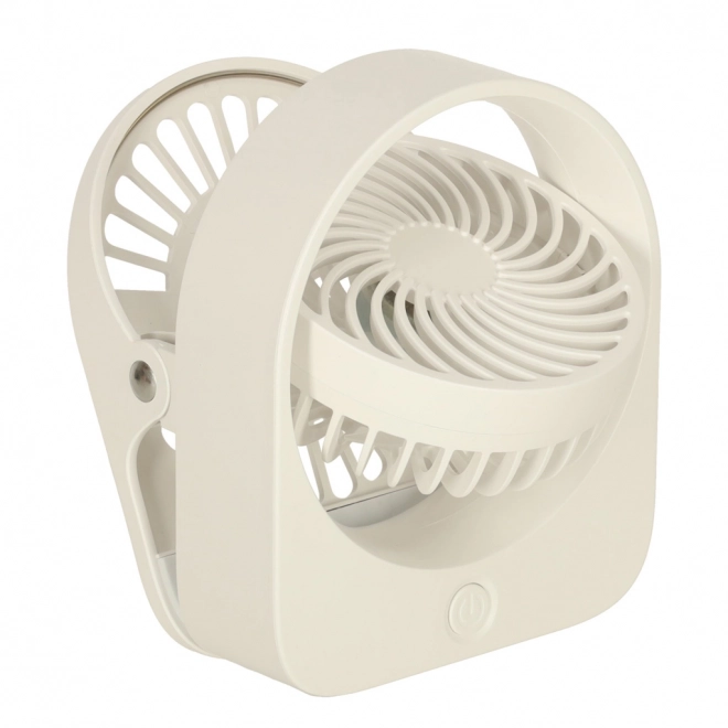Vezetéknélküli USB asztali ventilátor 11,5 cm fehér