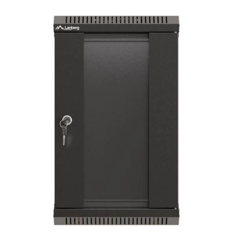 Fali rack szekrény 9U 300x300 fekete