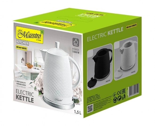 Elegáns Kerámia Elektromos Vízforraló 1,5l