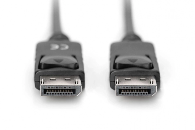 DisplayPort csatlakozókábel rögzítéssel 5m fekete