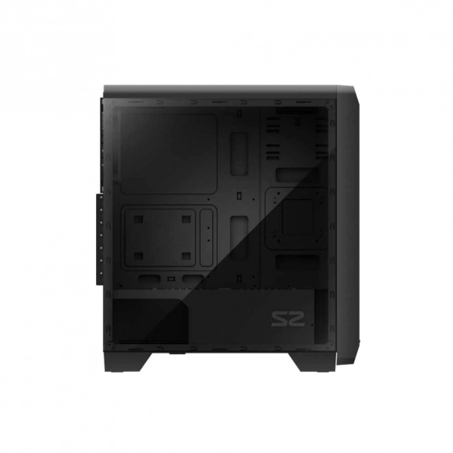 S2 ATX mid torony PC ház 120mm ventilátorral