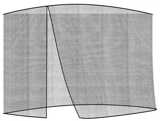 Fekete szúnyogháló 3m-es kerti napernyőhöz