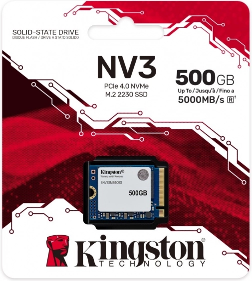 SSD lemez Kingston NV3 500GB M.2 PCI-e 4.0 NVMe
