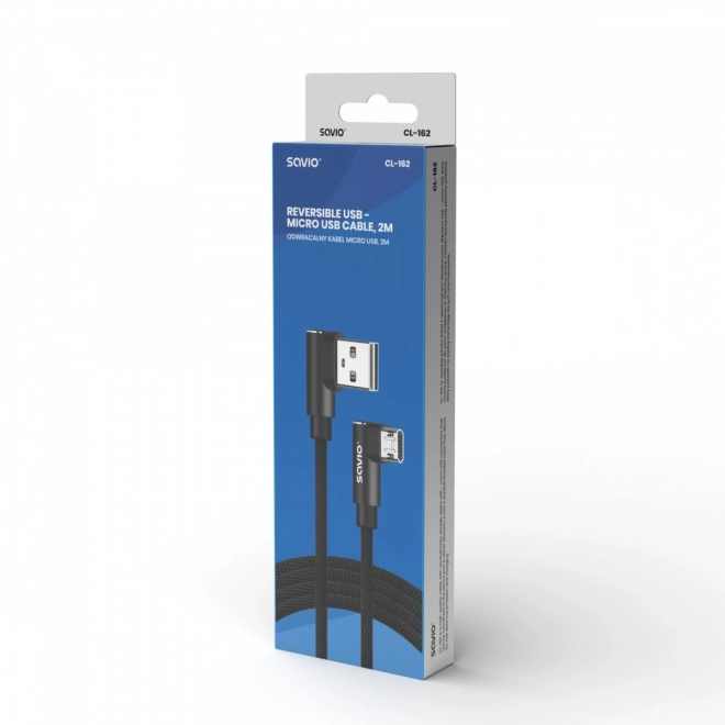 Kábel kétoldalas csatlakozóval USB Micro USB - USB A 1m