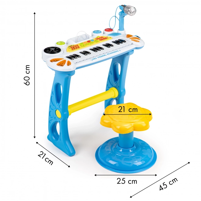 Elektronikus zongora gyermekeknek mikrofonnal