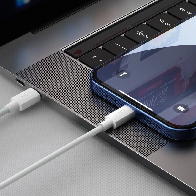 Baseus egyszerűen bölcs adatkábel USB-C villámhoz PD 20W 1,5m fehér