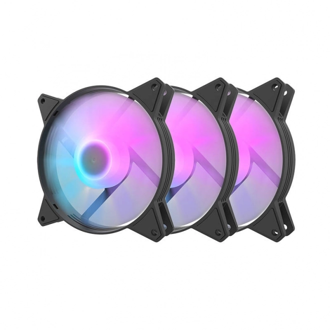 Számítógép-ventilátor készlet Darkflash RGB 3 az 1-ben
