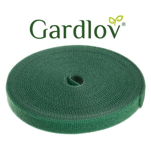 Gardlov zöld textil szalag kapoccsal és hurkolással 5m