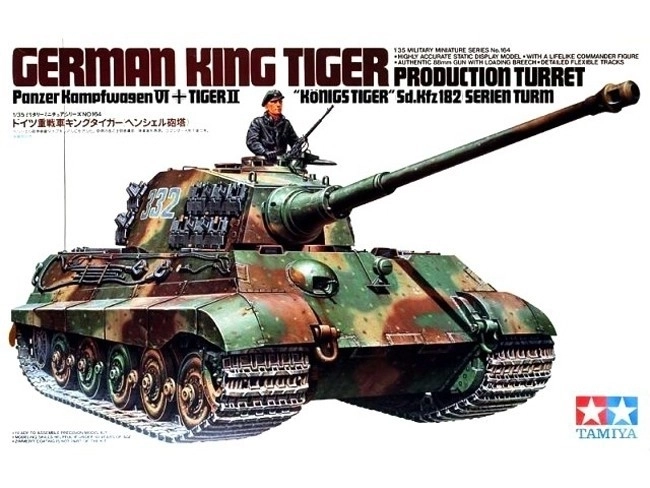 ragasztható King Tiger műanyag harckocsimodell