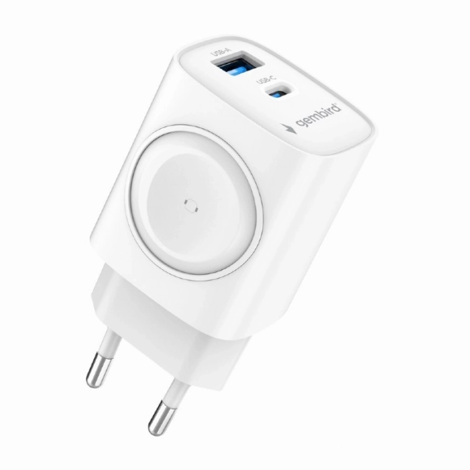 Usb-a usb-c 20w gyorstöltő powerdelivery quick charge 3.0, fehér