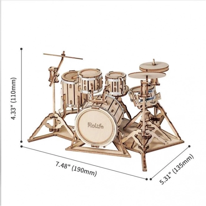 RoboTime fa 3D puzzle dobkészlet