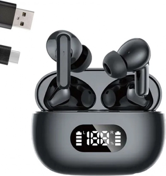 Vezeték nélküli Bluetooth fülhallgató töltőtokkal