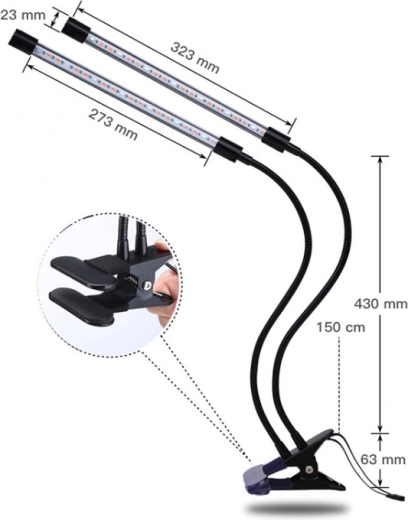 Kompakt méretek és egyszerű csipeszes rögzítés