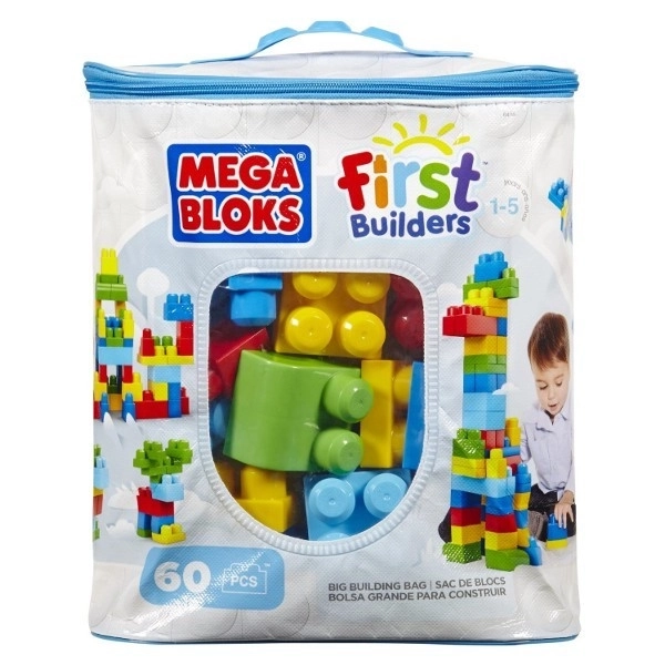 Mega Bloks First Builders építőkockák készlet fiúk számára (60 darab)