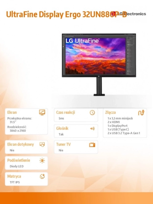 32 colos 4K UHD HDR Monitor FreeSync támogatással