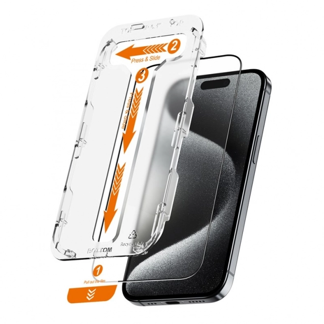 Képernyővédő üveg 2 darabos csomag iPhone 15 Pro