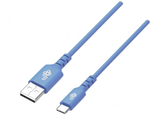 Szilikon USB-C kábel gyors töltéssel, 1m, kék