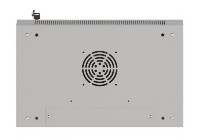 Lanberg 6U 540x350 szürke rack szekrény üvegajtós