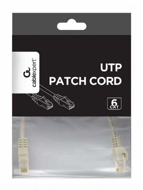 Szürke CAT6 UTP réz patch kábel 2m