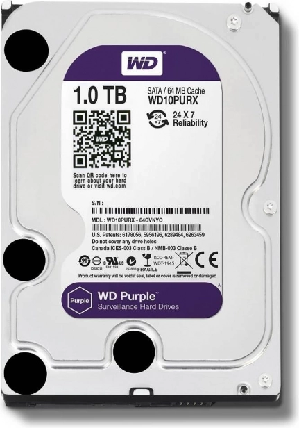 Western Digital Purple 1 TB merevlemez videómegfigyeléshez