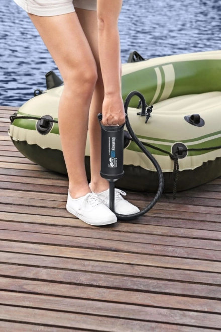 Kézi pumpa BESTWAY 0,85l/ciklus + 3 Fúvóka + Rugalmas tömlő