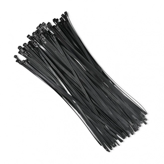 Qoltec többcélú, fekete nylon kötegelők UV ellenálló
